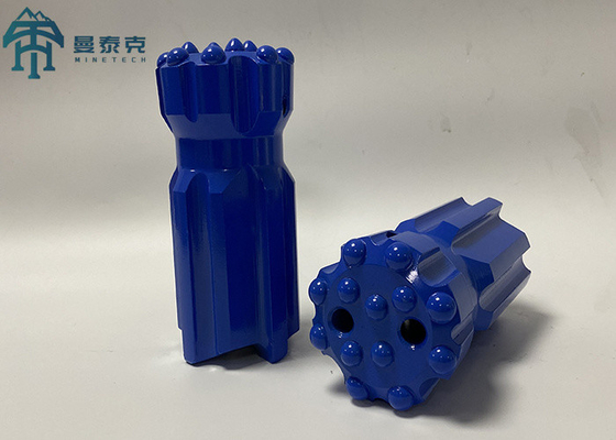Płaska powierzchnia 64mm T38 Carbide Button Bits Gwintowane kuliste cofanie
