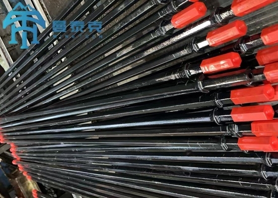 Hex 22mm Integral Drill Rod dla pneumatycznego wiercenia w skale 2400mm Długość
