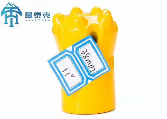 38mm Bity guzikowe Wiercenie w kamieniu 7 przycisków Narzędzia stożkowe 11-stopniowy węglik wolframu