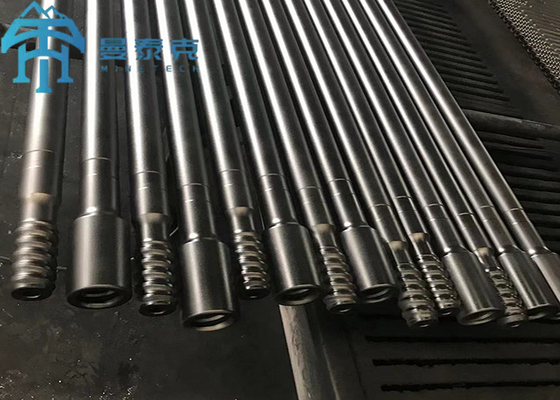 T38 Top Hammer Mining Hard Rock Thread Drill Rod Okrągły / sześciokątny