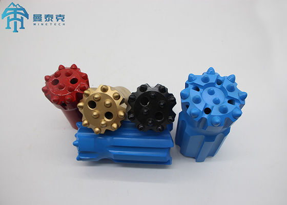 Wysokiej jakości 48mm R32 stal stopowa przycisk gwintowany wiertło do skał do tuneli